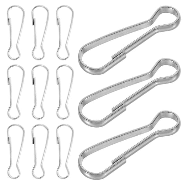 30 stk. flagstangskroge i rustfrit stål tilbehør haveflagclips kraftige flagstangsbannerkroge flagstangsdele