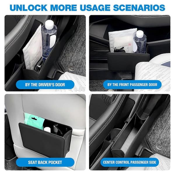 Car Storage Box Back Seat Organizer Storage Container Car Container Interior Trash Can Car Accessories