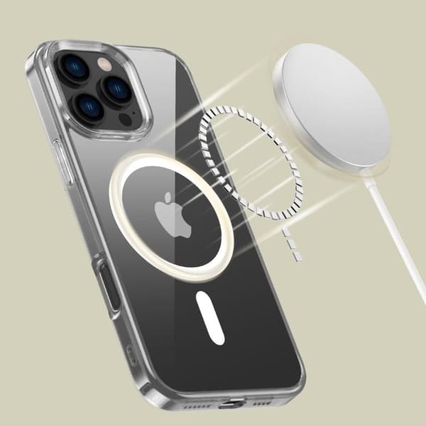 iPhone 16 Pro Max Kuori MagSafella - FlexAir Hybrid Kirkas Suojus [JUN] 80