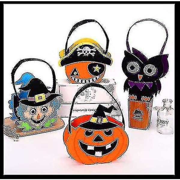 Halloween godispåsar, godispåsar Protable Handbag Halloween godispåsar Smile Halloween dekorationer för barn, novlety gåvor