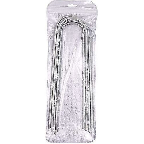 8 stk. Trampolin Vind Stakes Heavy Duty U Type Skarpe Ender Sikkerhed Jordanker Galvaniseret Stål Til Fodboldmål, Camping Telte Og Store Have Dekora