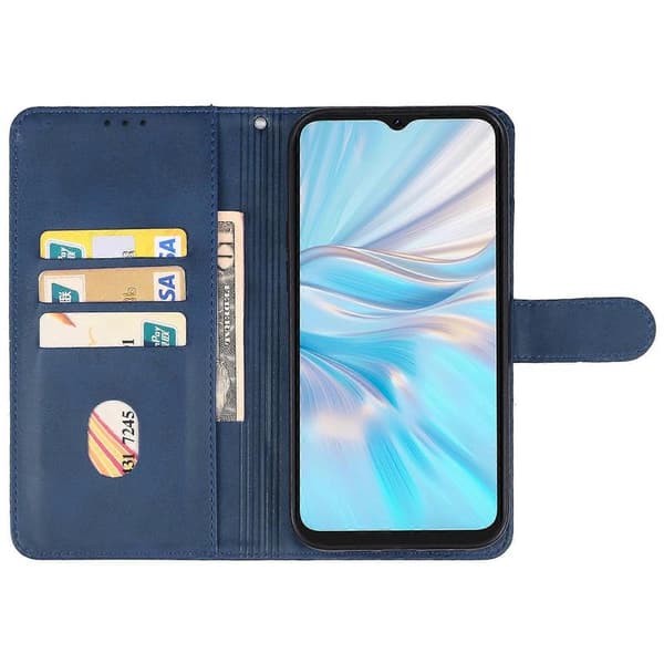 Läderfodral för Blackview Oscal C70 Blue