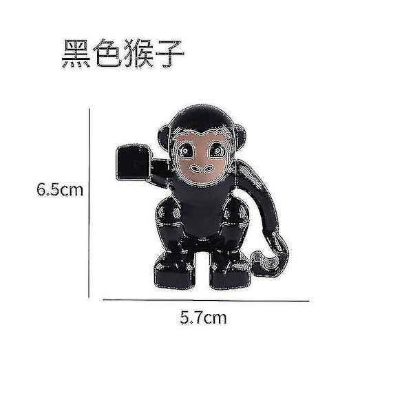 Zoo Animals Big Hollow Building Blocks Whale Deer Horse Black Cat Dog Bird Lion Tiger Elephant S För Barn Kids Party Present