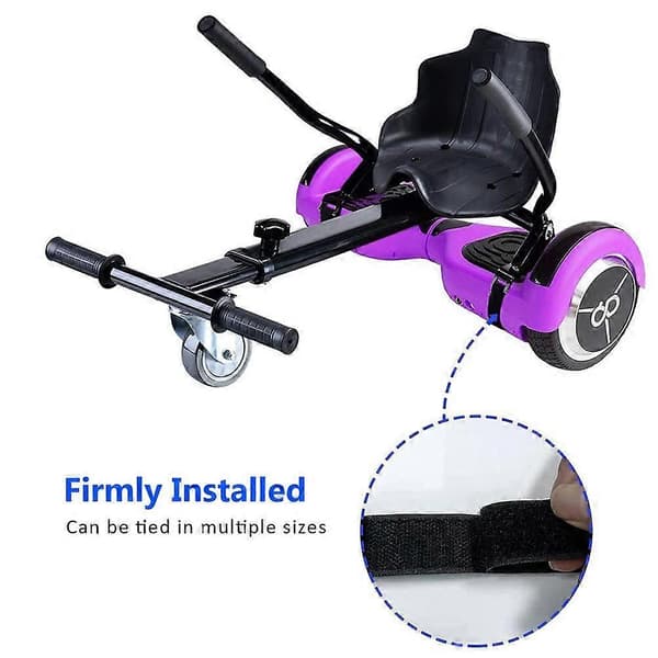 10-pack justerbara hoverboard-remmar, fästremmar för säte i nylon, självhäftande fästkabel för hoverboard
