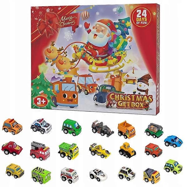 Adventskalender for barn 24 biler