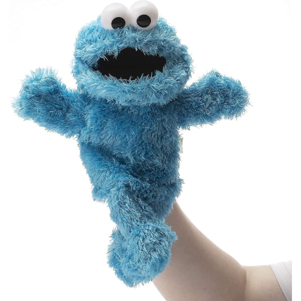 Movie Soft Stuffed Sesame Street Cookie Monster Puppet, Blå Monster