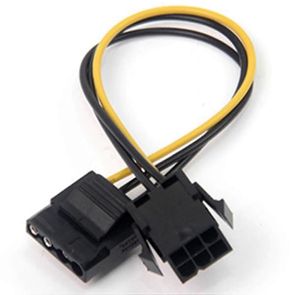 20 stk. Molex til PCI-e strømadapter IDE 4-benet 4-benet hun til 6-benet hun 6-benet grafikkort