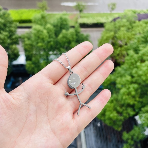 INF Funny Doodle necklace Silver Silver