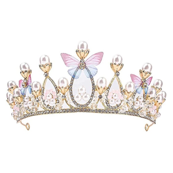 Fødselsdagskrone til piger - Håndlavet krystaltiara til prinsessediadem