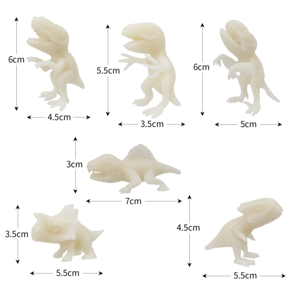 DIY Målad Dinosaurie 3D Målarspel 46 PCS Set Av Barns Leksaker