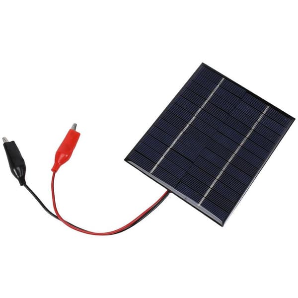 Vandtæt solpanel 5W 12V Udendørs DIY Solcelleoplader Polysilicium Epoxy Paneler 136X110MM fo-Perfet