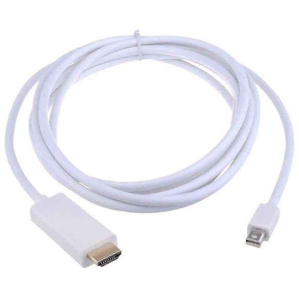 iMac Mac Minille 10FT/3M Mini DP Display Port Thunderbolt - HDMI-kaapelisovitin White