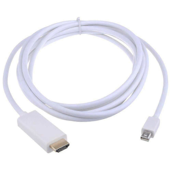 Til iMac Mac Mini 10FT/3M Mini DP Display Port Thunderbolt til HDMI Kabel Adapter White