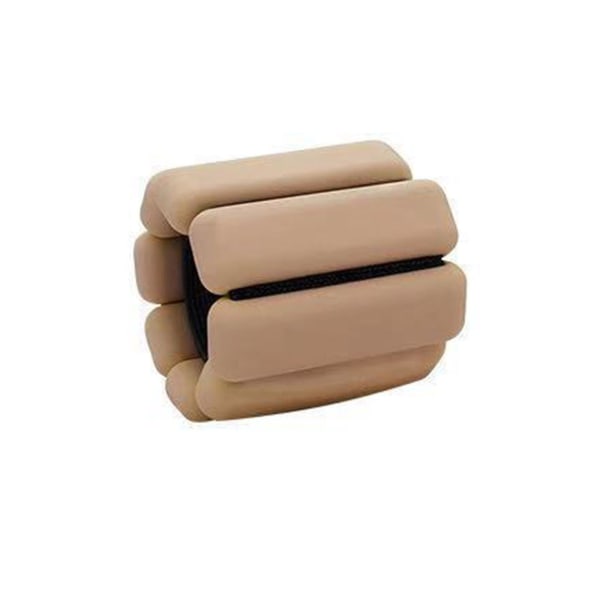 2 kpl 1/2lb säädettävät ranne- ja nilkkapainot tanssiin, barreen ja pilatesiin Beige 1 Pound