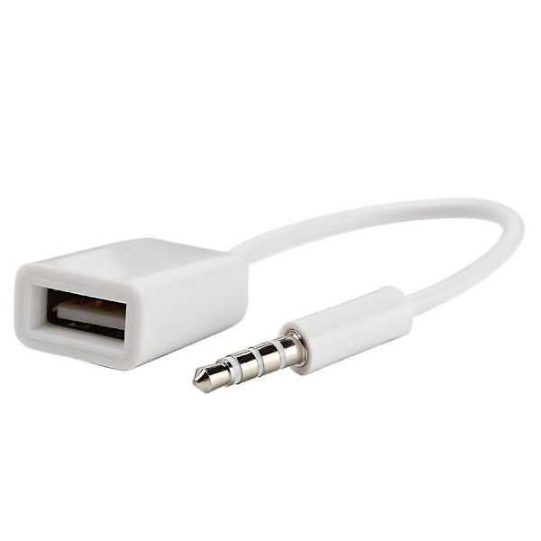 3,5 mm til USB lydadapter for bil
