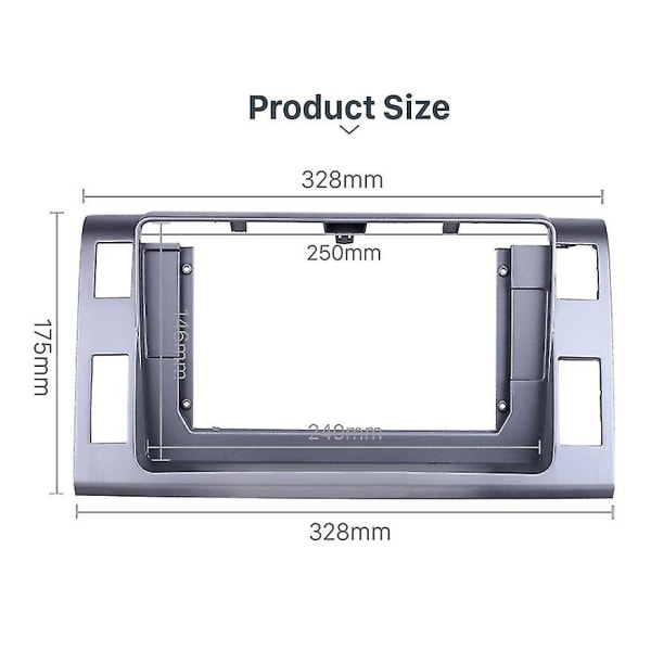 2din bilradiofascia for Previa/estima/tarago DVD-stereorammeadapter montering dash install