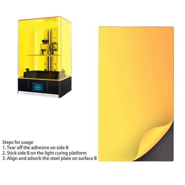 Resin Magnetisk Fleksibel Stålplade Flex Seng Til Anycubic Mono X Creality 1 Sæt