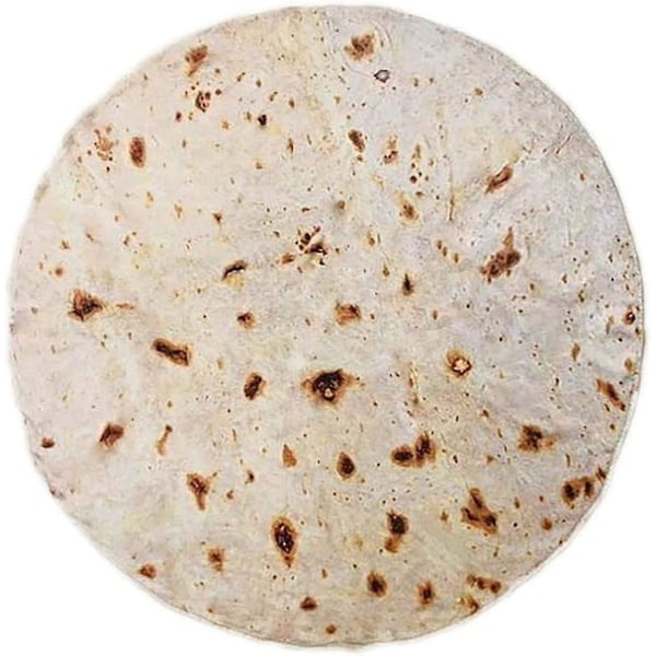 Burrito-teppe, Nyhetstaco-teppe, Familiegave til venner, Mykt flanellteppe