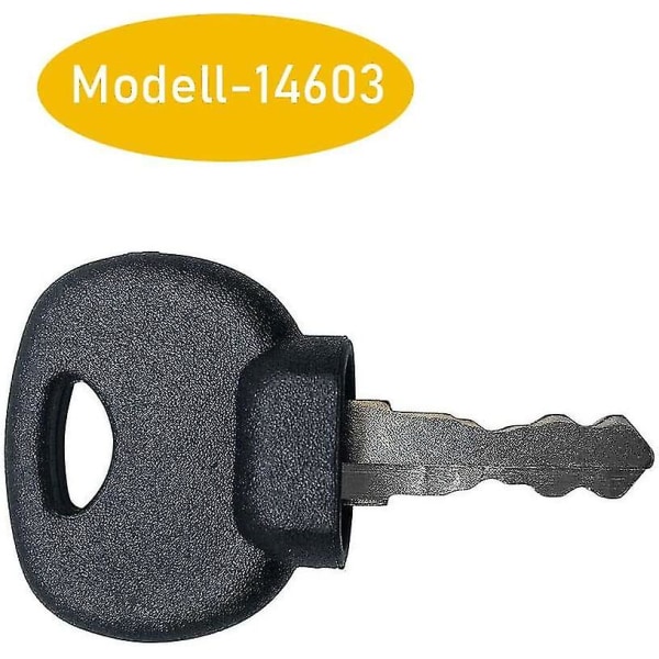 Nøkkel 14603 10 stk Tenning erstatningsnøkler egnet for Fendt, Claas, Liebherr, Zetteleyer, Deutz, Manitou, New Holland, gravemaskin, laster etc Betterl