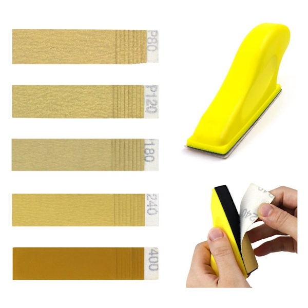 Mikroslipningssats 3,5 X 1 Minislp med sandpapper