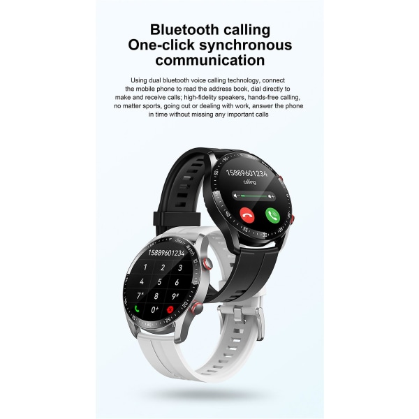 2023 Smart Watch Ip67 Vandtæt Ecg+ppg Fitness Tracker Health Monitor Bluetooth Call Sports Watch App:hiwatch Plus