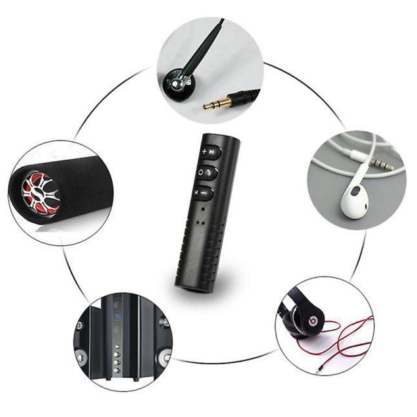 Trådløs Bluetooth 5.0 Modtager Transmitter Adapter 3.5mm Jack Bil Musik Lyd Hovedtelefon Modtager Håndfri Tilbehør 3stk/sæt| |