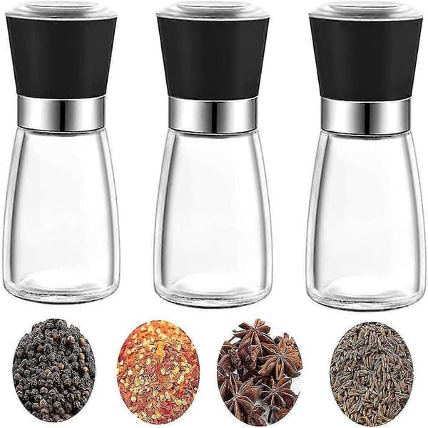 3 Delar Salt- och Pepparkvarn Manuell Pepparkvarn