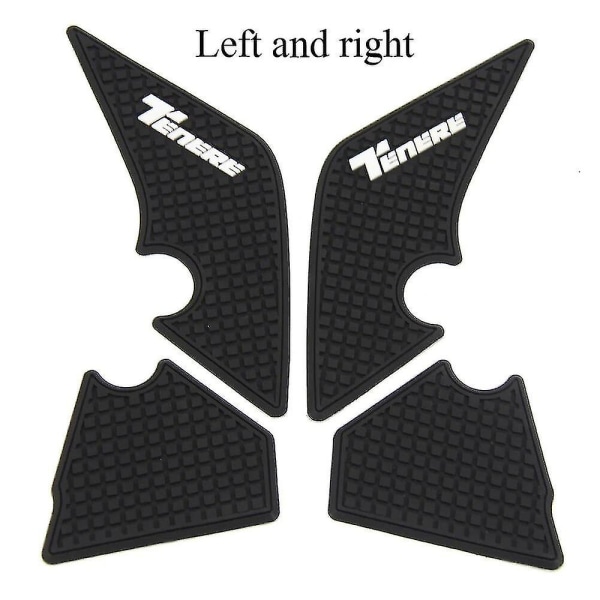 For Yamaha Tenere 700 Adventure T700 Xtz 700  Beskytter Anti Slip Tank Pad Klistremerke Gass Knegrep Trekk Side Pad 3m Klistremerke  4 Pc