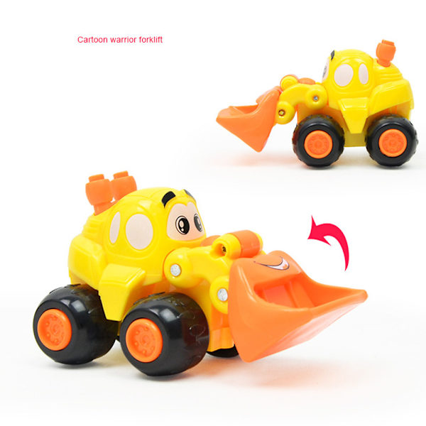 Baby Kids Cute Twist Forward Movement Clockwork Spring Engineering Car Toy Gift