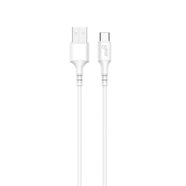 Ladekabel USB-A-USB-C 2.0 3m Hvit gen2 Rund Kabel
