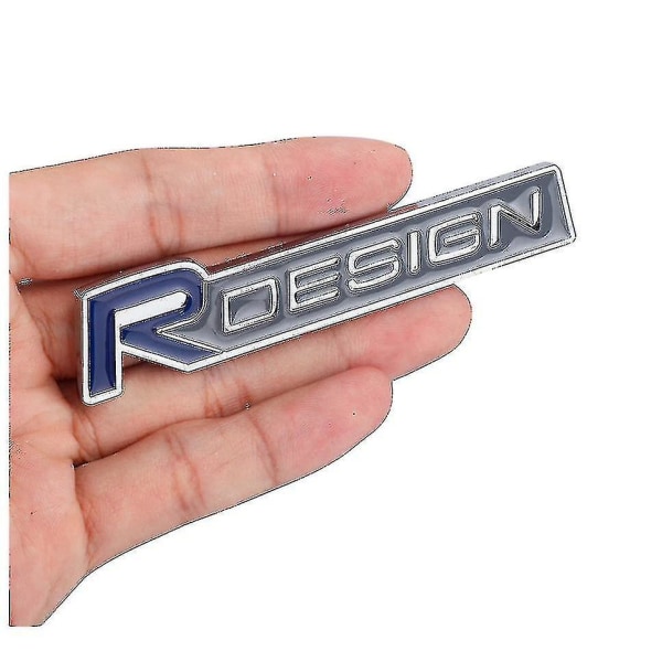 Volvo R Design Sininen Hopea Maski Embleemi Takaluukku Embleemi Xc60 V70 S60 V40 V60 C30 V50
