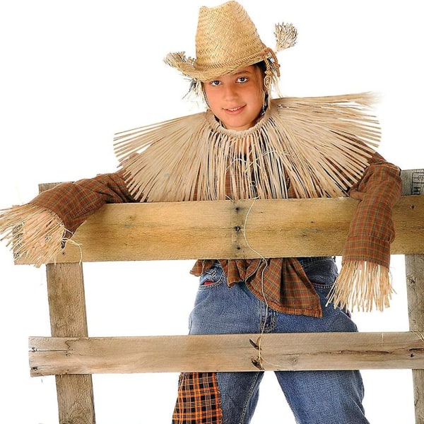 Scarecrow Kit Scarecrow pukutarvikkeet Koriste niska käsivarsi ja nilkkasiteet juhlatarvike