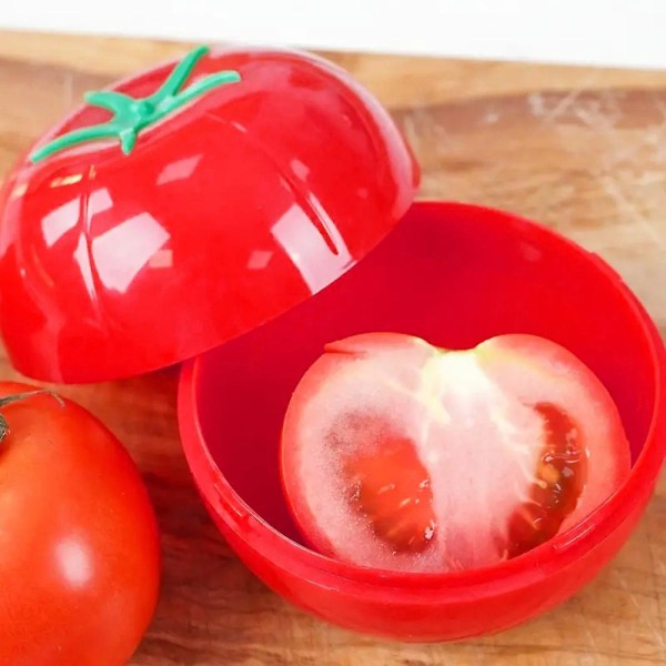 Oppbevaringsbeholdere for frukt og grønnsaker Gjenbrukbare kjøleskapsbokser Oppbevaringsskåler Spareholder Grønn pepper/løk/tomat/sitron Tomato