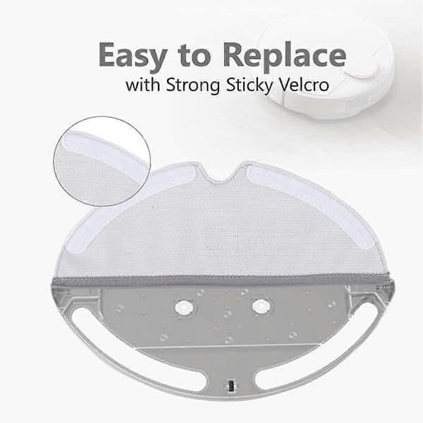 8 STK Erstatningsmikrofiber Moppeklutpute for Roborock Q7 Q8 S5 Max, Q5 Pro, E4, E5, S5, S6, S6 Pure MaxV, Q5
