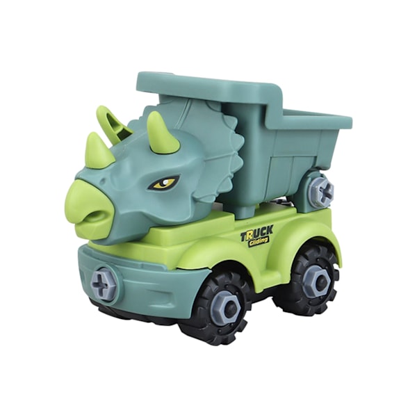 Lasten rakennuslelu Dinosaurus Insinööriauto Kaivinkone Dumpperi Auto Koulutuslelut DIY Malli Autolelu Lahjat Lapsille Pojalle