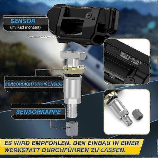 Dekksensor for Mercedes-Benz 433MHZ TPMS RDKS 4x