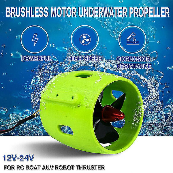 12-24v DIY skibsmodel undervandspropelmotor til Rc Boat Auv Robot Thruster