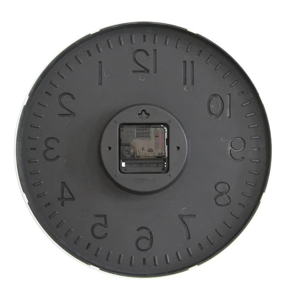 Väggklocka - 30 cm tyst klocka utan tickande för vardagsrum, sovrum, kök, kontor (gyllene grön)
