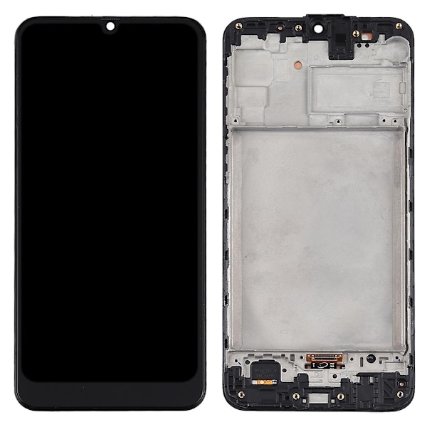 TFT LCD-skærm til Samsung Galaxy M31 / Galaxy M31 Prime Digitizer Fuld samling med ramme (sort) Black