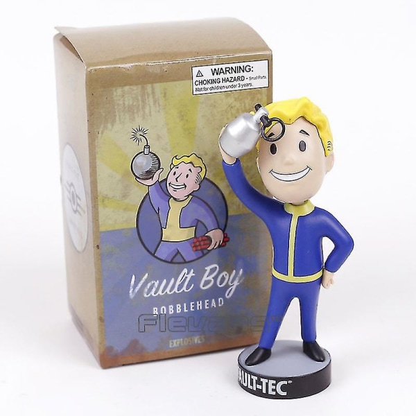 Fallout Vault Boy Bobble Head PVC Actionfigur Samlarobjekt Modell Leksak Brinquedos 7 Stilar