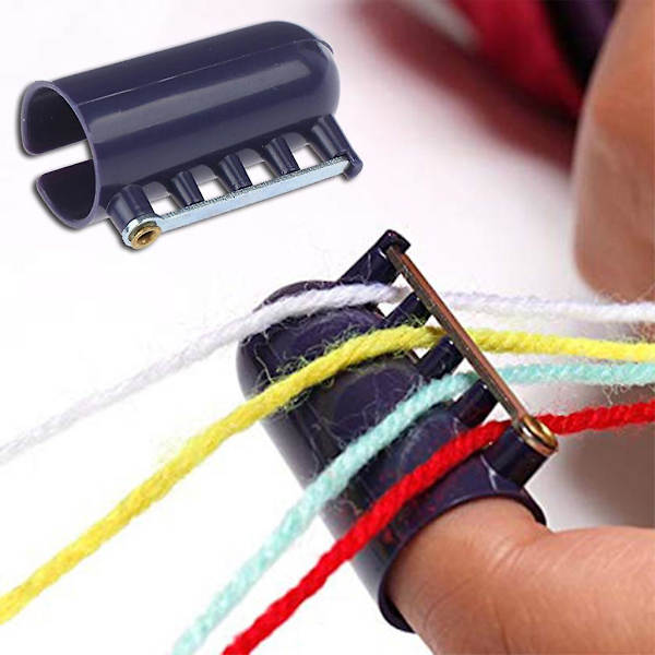 Stickmaskin nål fingerborg flätad knog jacquard assistent syverktyg garn trådguide tillbehör