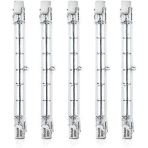 5 st Dimbara R7s 118mm 300w Halogen Pencil Bulb Ac 220-240v 3100lm Linjär Halogenstrålkastare För Landskapsbelysning, Säkerhet, Gatubelysning
