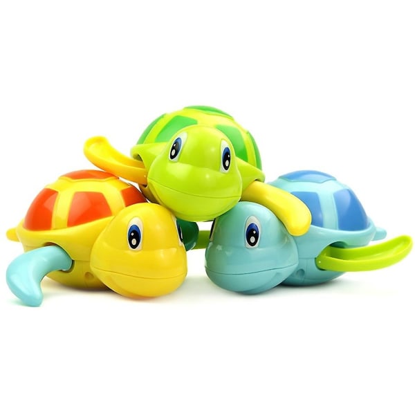 Baby , 3 st/ set Simsköldpadda, Flytande upprullningsbadkar Pool Småbarn Leksaker Söt vattenlekset Presenter Till Barn Pojkar Flickor