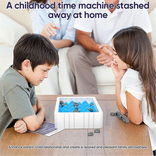 Magnetisk skakspil, magnetisk brætspil 2023, sjovt bordmagnetspil med 20 magneter, strategispil til børn og voksne Familie-festspil A with Sponge box and Rope