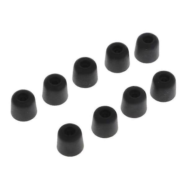 10x 3,0 mm Eard Memory Foam Ørepropper for In-Ear Hodetelefon Svart black