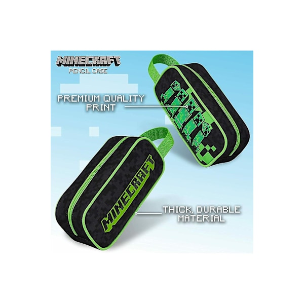 Minecraft blyants gamer etui sort