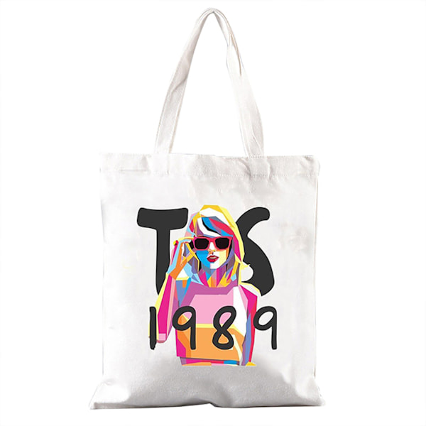 Taylor Swift The Eras Tour Canvas Shopping Bag Shoulder Tote Shopper Bags Gifts For Ts Fans Music Lovers