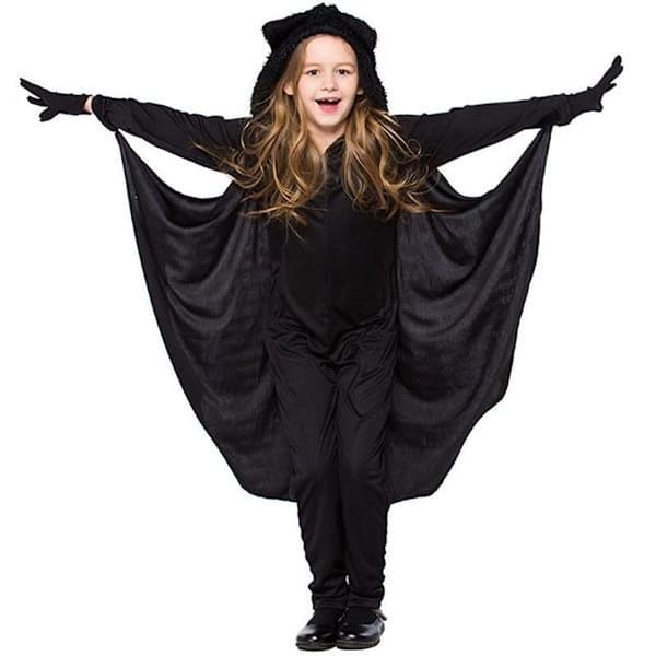 Halloween Fladdermuskostym Cosplay-kostymer för barn 150cm