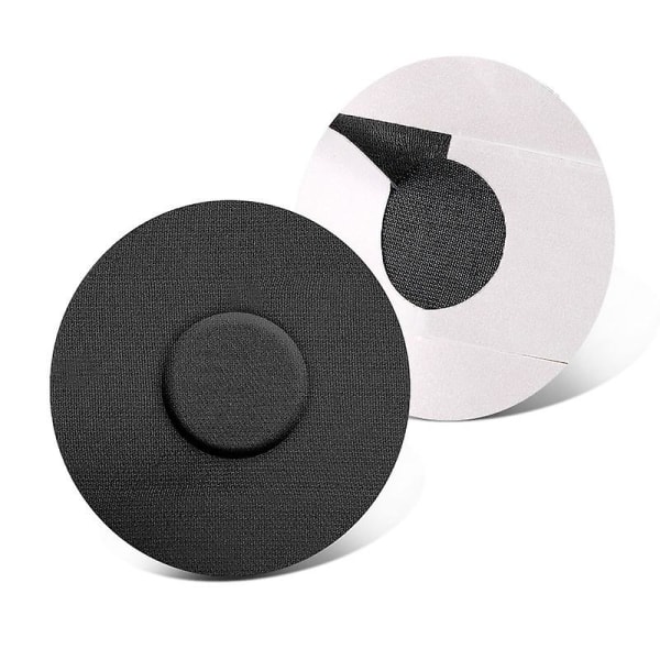 Fixeringsplåster för sensorer (20 stycken) Yttre 75 mm svart Freestyle Libre 1 & 2 med ventilationshål Vattentät och andningsbar rund
