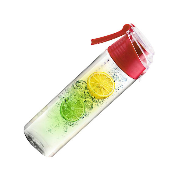 800 ml Hedelmäinfuusiovesipullo Ulkoilma Urheilupullo Vaellukselle Matkustamiseen Leirintään (Punainen)